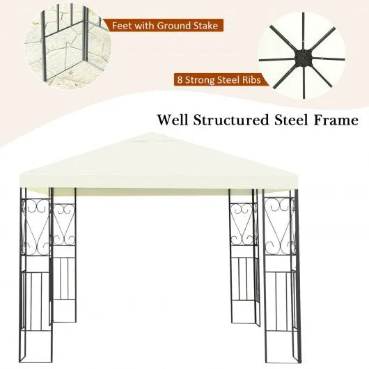 10' x 10' Patio Gazebo Canopy Tent Garden Shelter