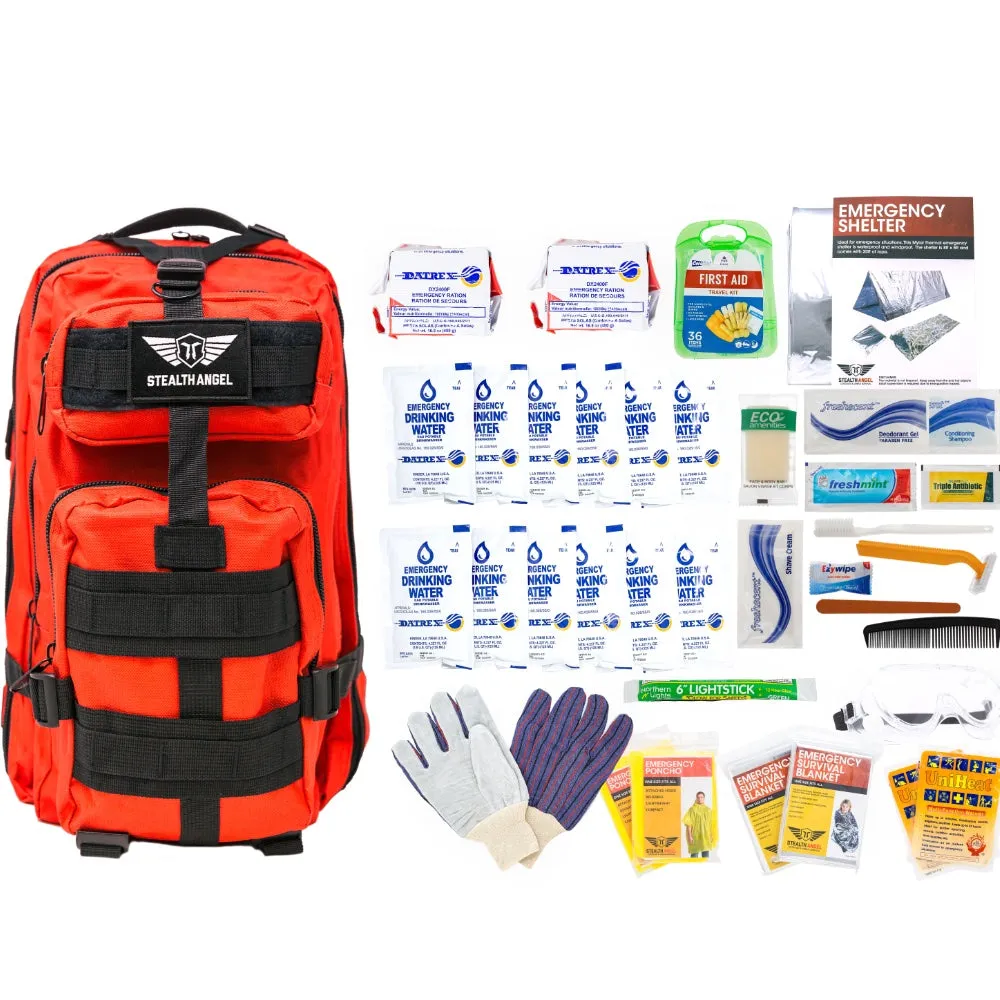 2 Person Base Emergency Kit / Survival Bag (72 Hours) Stealth Angel Survival