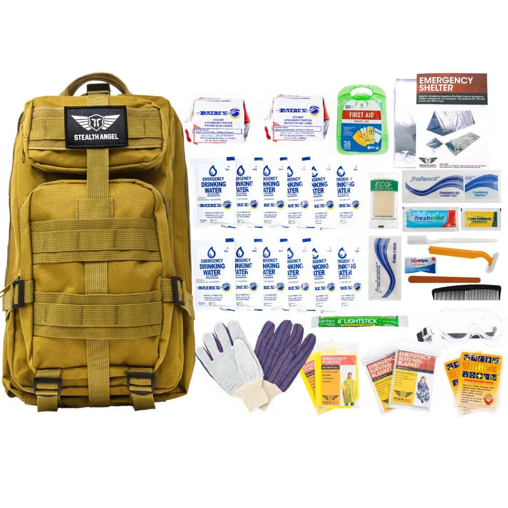 2 Person Base Emergency Kit / Survival Bag (72 Hours) Stealth Angel Survival