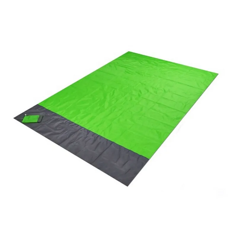 2x2.1m Large Beach Towels Mat Anti Sand-free Beach Anti Sand Beach Blanket Oversized Pocket Picnic Wind Prevent Sand Proof