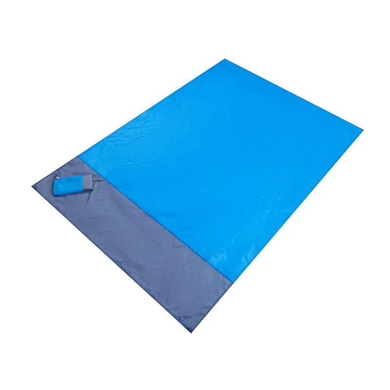 2x2.1m Large Beach Towels Mat Anti Sand-free Beach Anti Sand Beach Blanket Oversized Pocket Picnic Wind Prevent Sand Proof