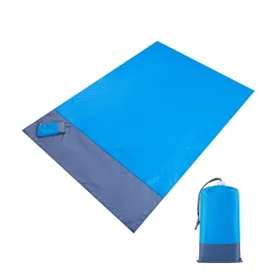 2x2.1m Large Beach Towels Mat Anti Sand-free Beach Anti Sand Beach Blanket Oversized Pocket Picnic Wind Prevent Sand Proof