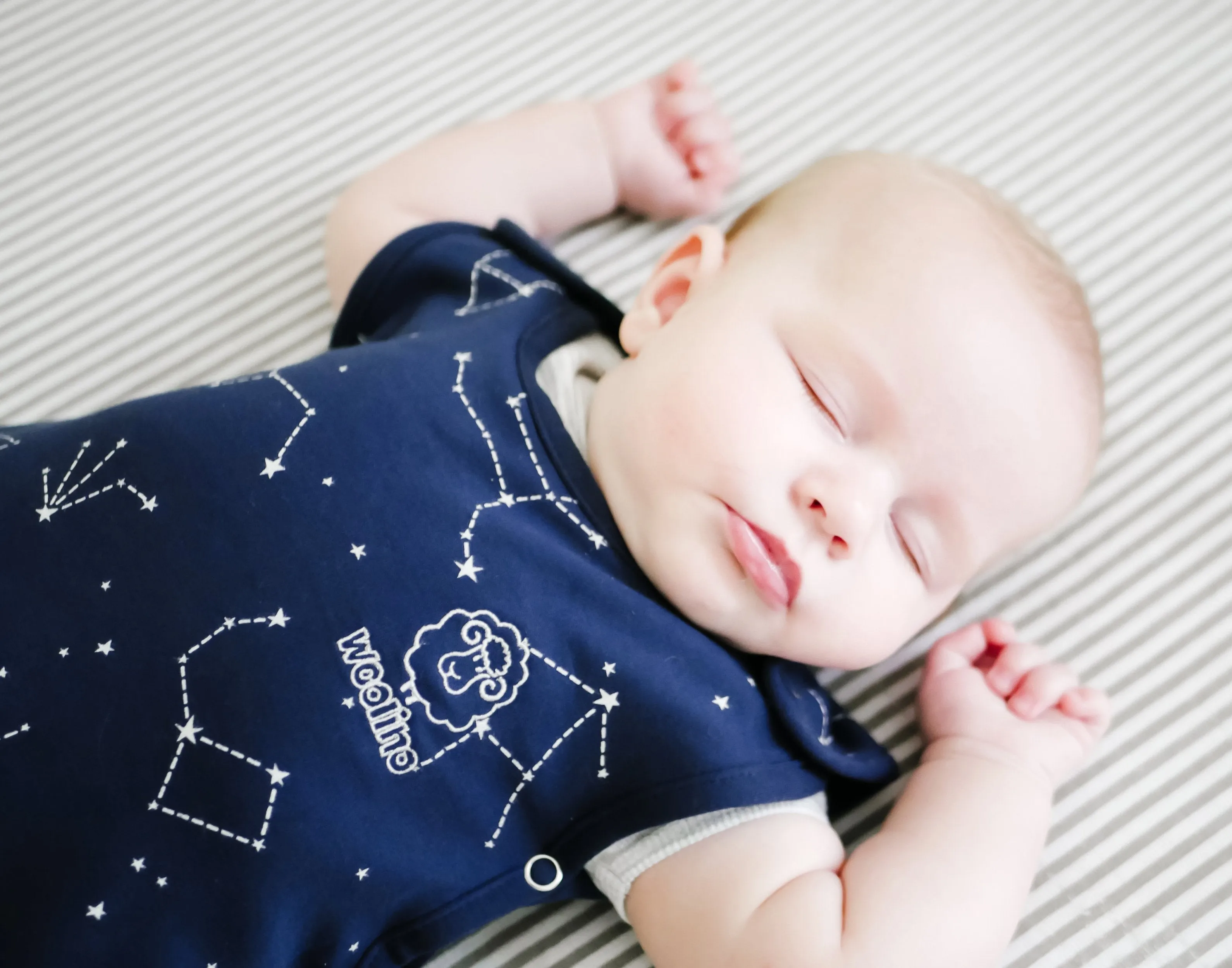 4 Season Ultimate Toddler Sleep Bag, Merino Wool & Organic Cotton, 2 - 4 Years, Night Sky