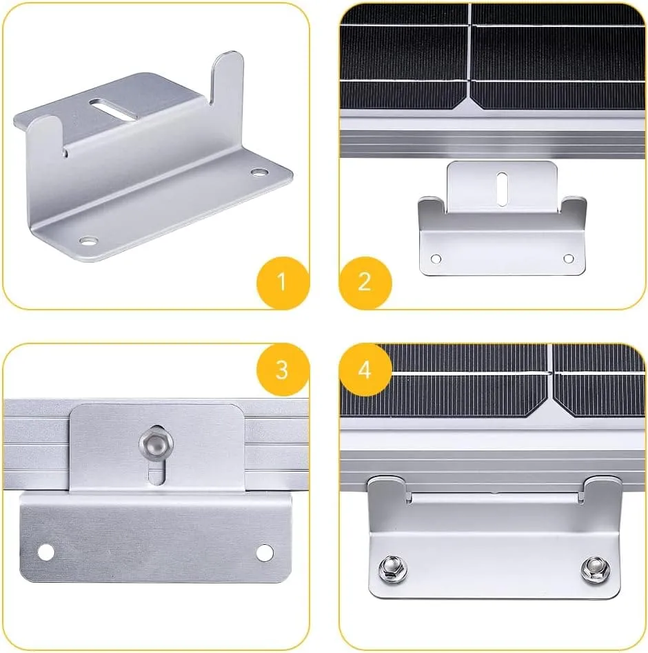 4 Solar Panel Mounting Z Bracket Mount Kits