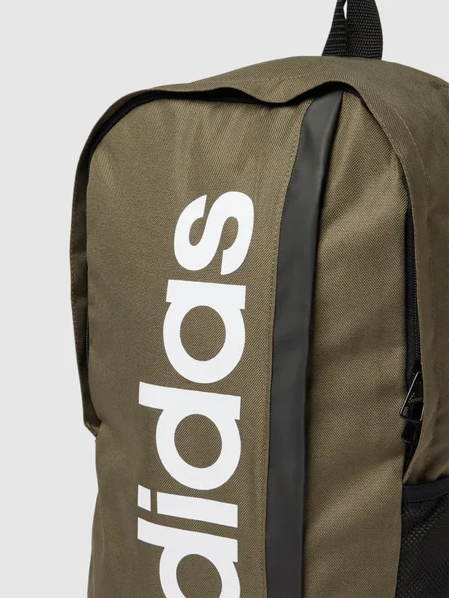 adidas Originals Label Print Backpack, Olive Green