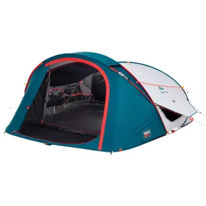 Camping tent Quechua Fresh & Black 2 Seconds XL 3-person, white/turquoise