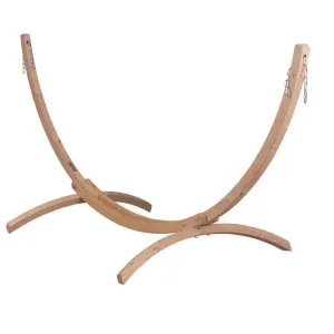 Canoa King Size Hammock Stand, Spruce Wood, Caramel Color, by La Siesta