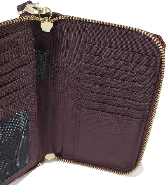 Carhartt Women's Durable Canvas Wallet, Dark Wine