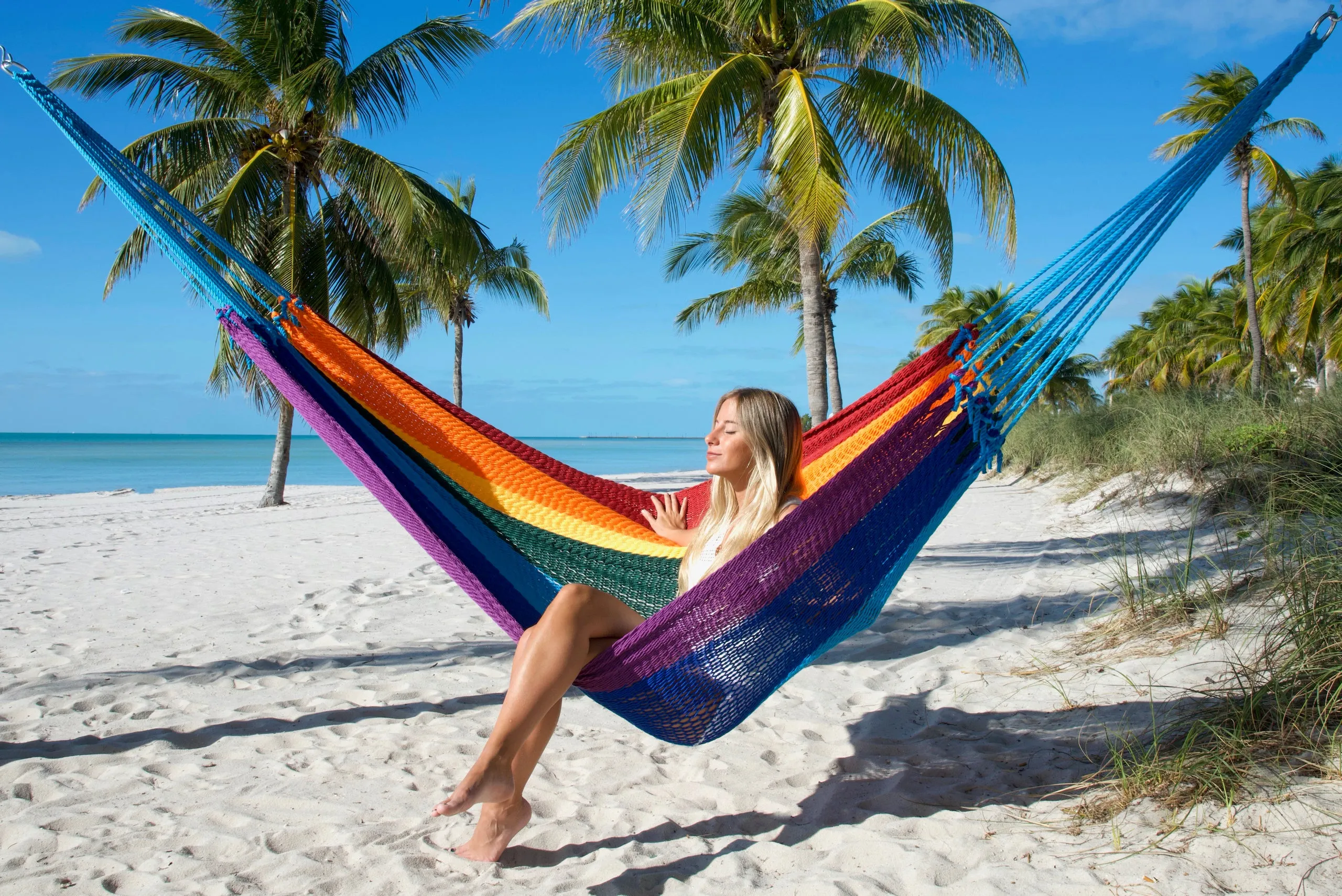 Caribbean Mayan Hammock - Rainbow