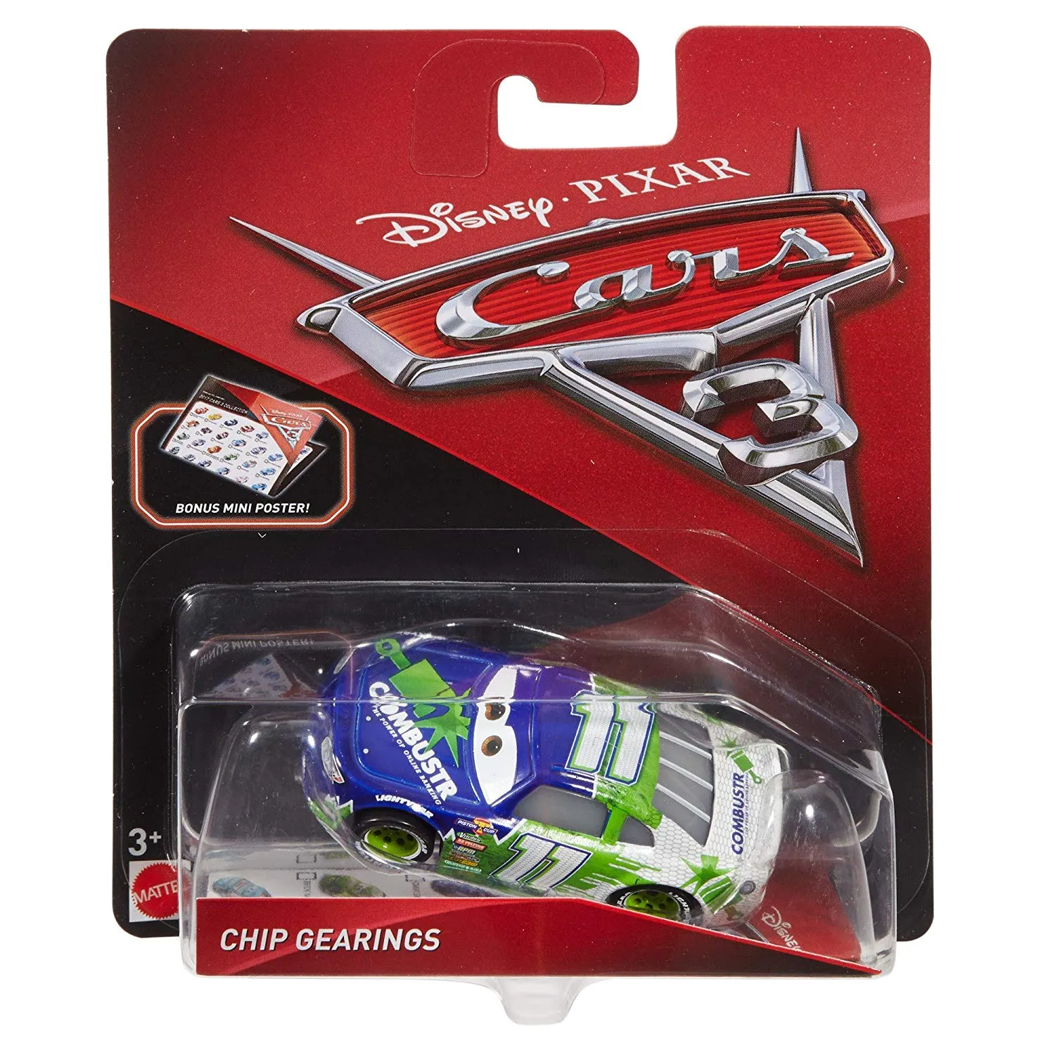 Cars 3 Chip Gearings (Combustr) Die-Cast Vehicle