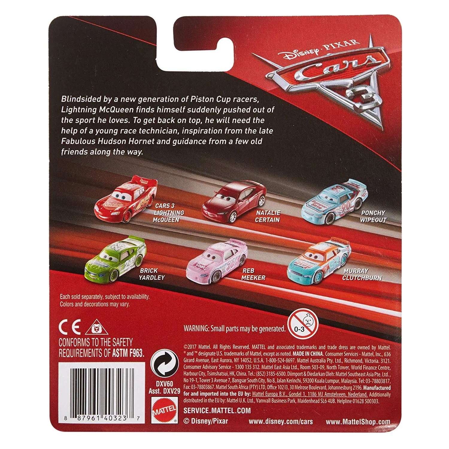 Cars 3 Chip Gearings (Combustr) Die-Cast Vehicle