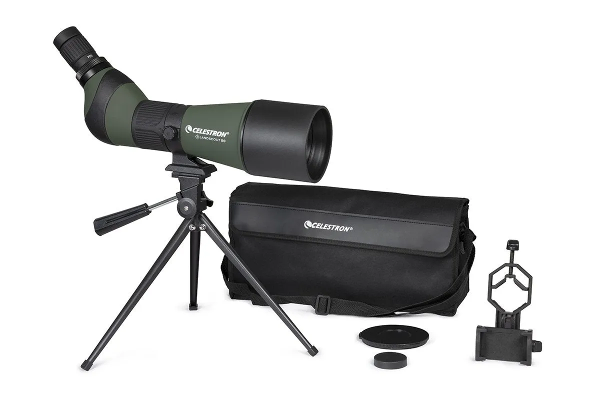 Celestron 20-60x80mm Landscout Spotting Scope with Smartphone Adapter