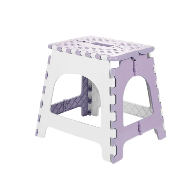 Convenient Folding Home Outdoor Thickened Portable Stool, Color: Violet Medium