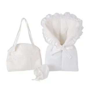 Elmalella Jasmine Dantel Newborn Cocoon Full Set (Off White)