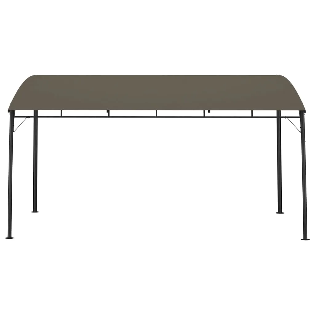 Garden Sunshade Awning 4x3x2.55 m Taupe