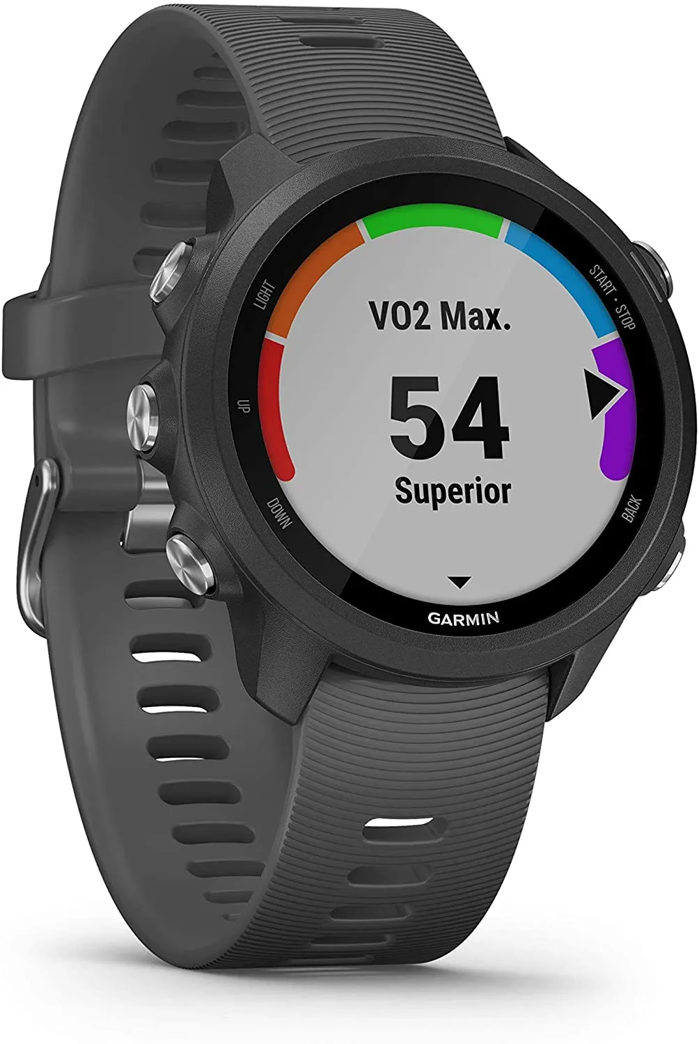 Garmin Forerunner 245 GPS Running Smartwatch (010-02120-00, Khaki/Red/White)