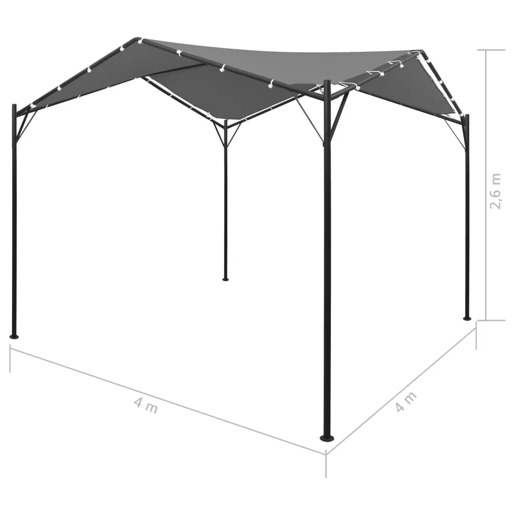 Gazebo 4x4 m Anthracite