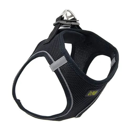 Go WALK Dog Airmesh Harnesses Black 5 Sizes