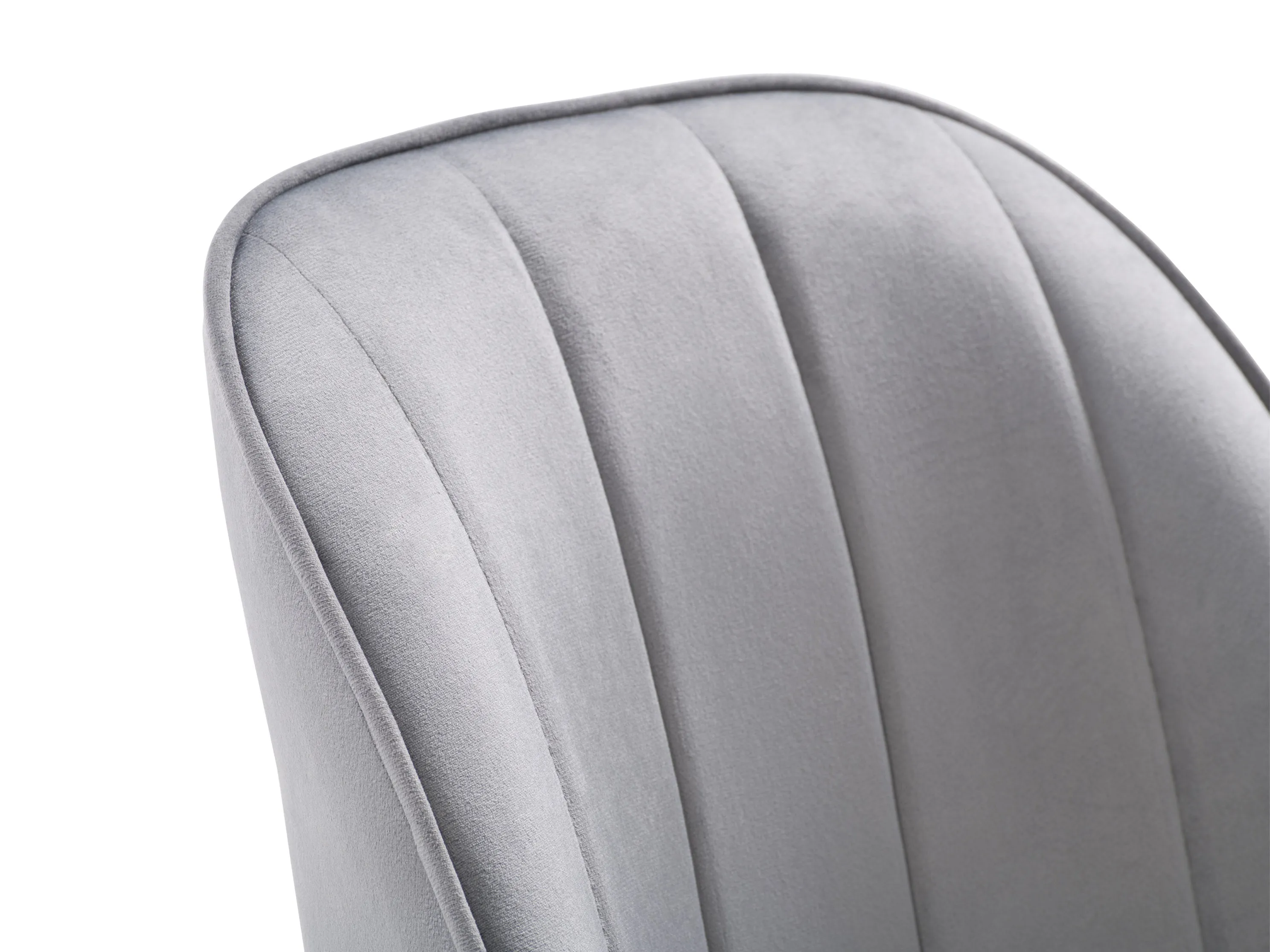 Grey Velvet Dining Room Chairs, Set of 2