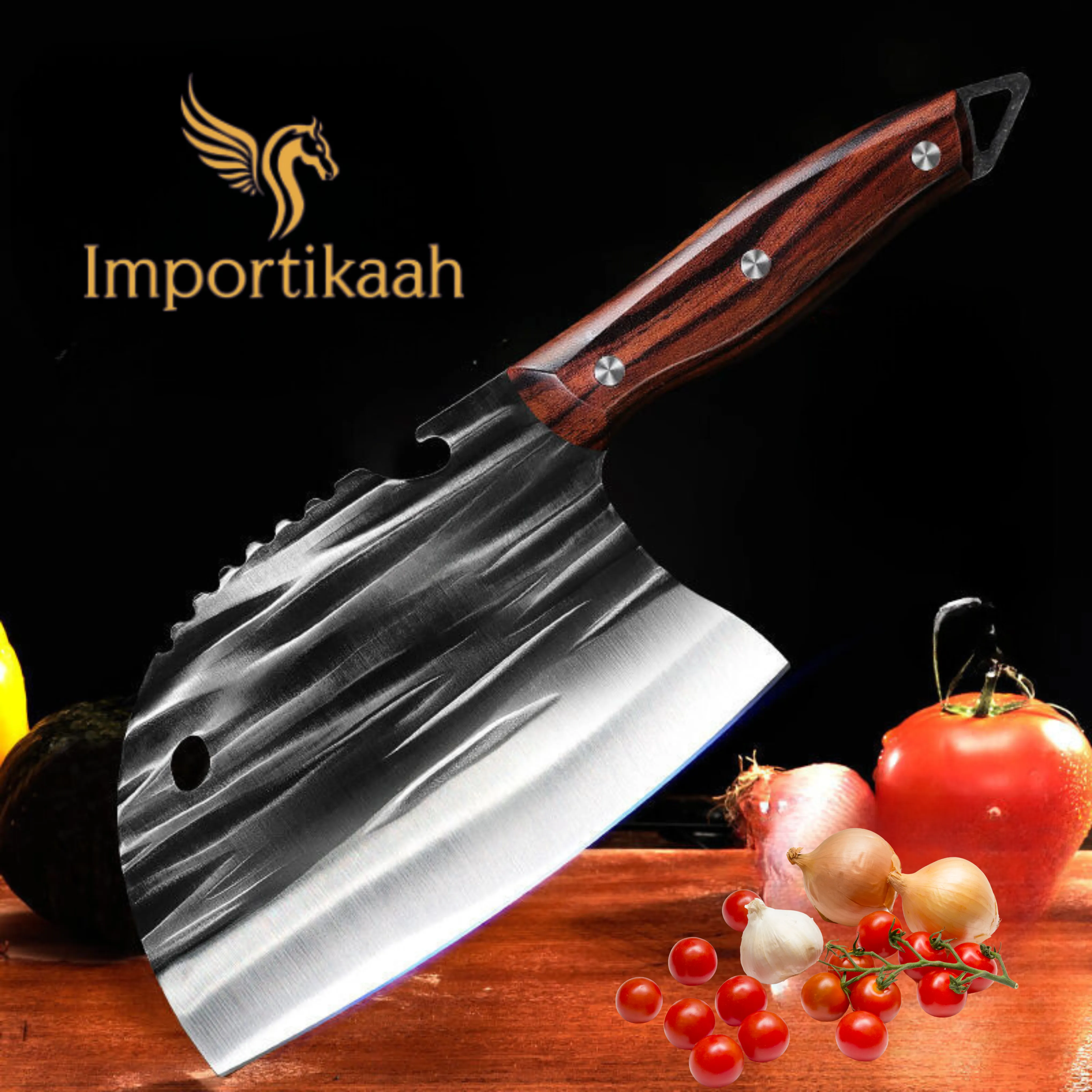 Importikaah's PrecisionCraft Kitchen Knives: Chef's Choice for Seamless Slicing, Cutting, and Chopping - Factory Direct Excellence!