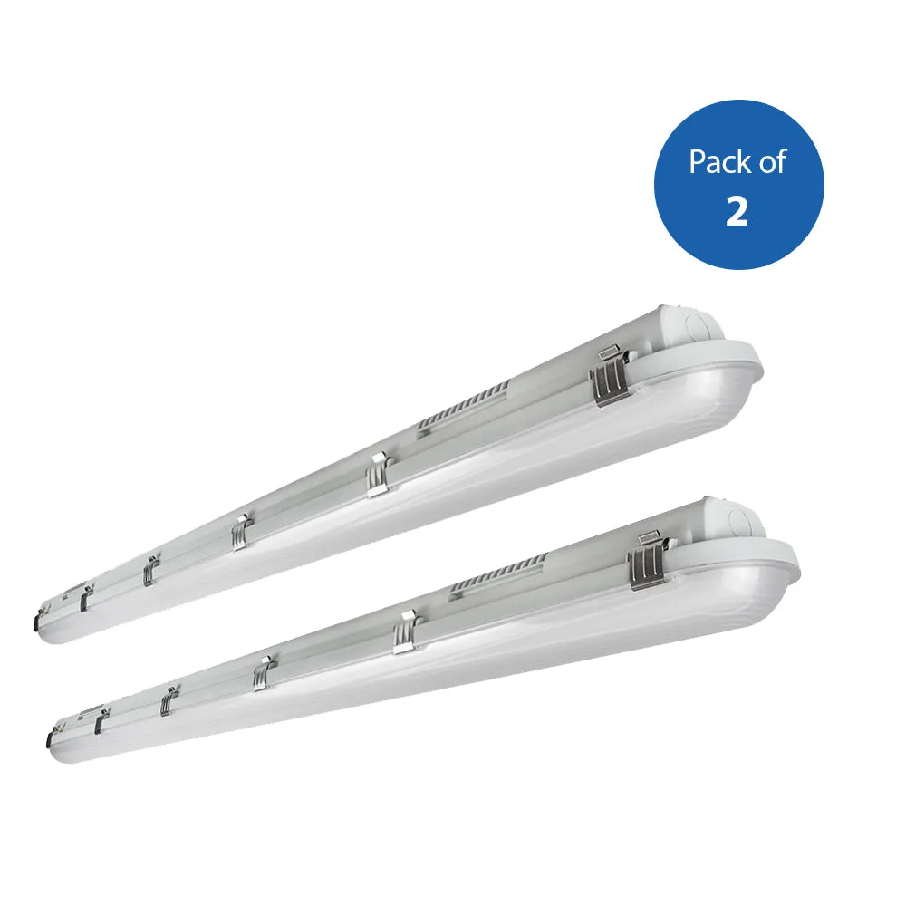 LED Non Corrosive IP65 Batten Fitting Light with Emergency Back Up for up to 3 hours, 150cms 50W 6000K, 6000 Lumens Ultra Bright