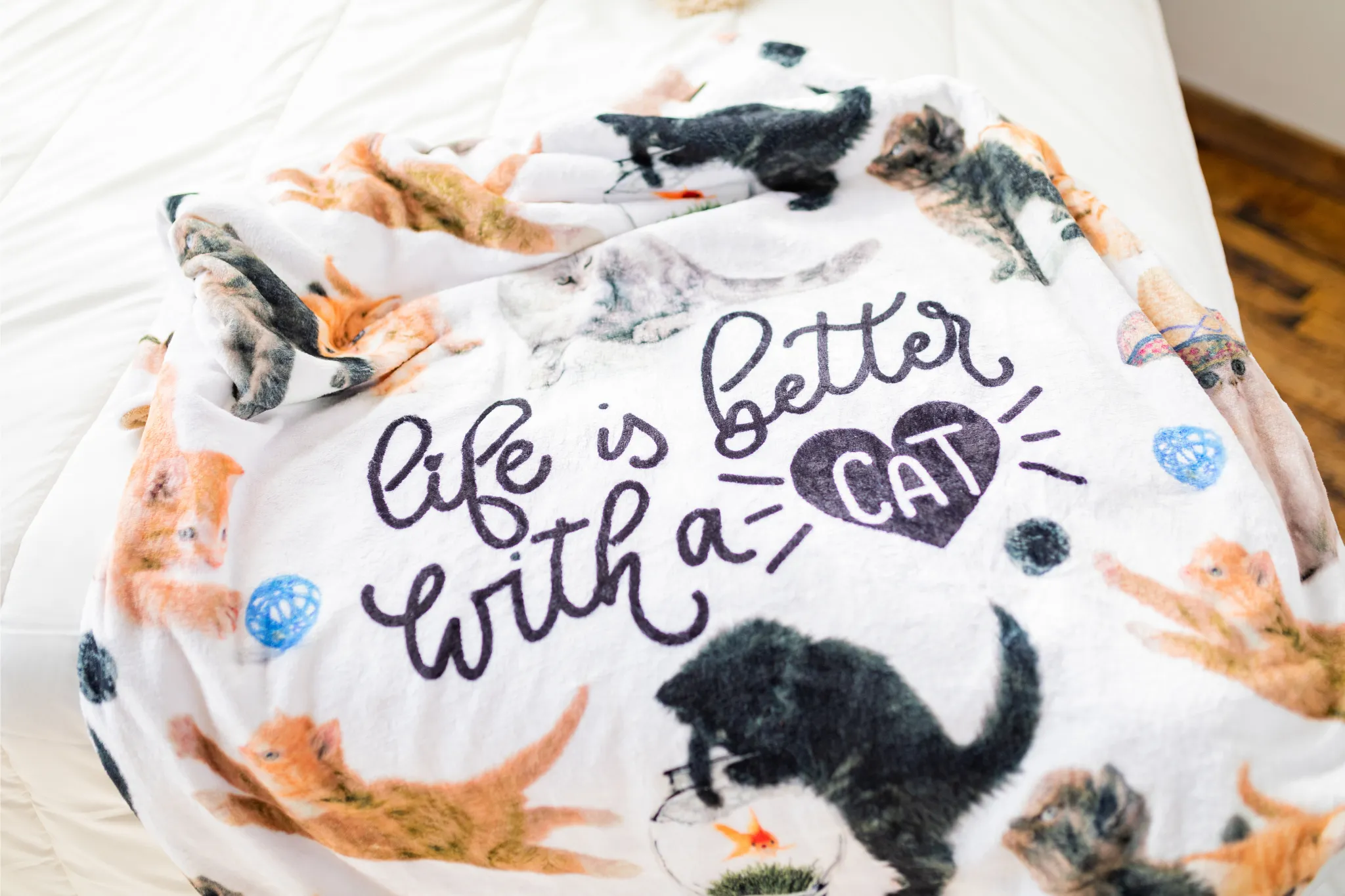 Life Is Better With a Cat Throw Blanket