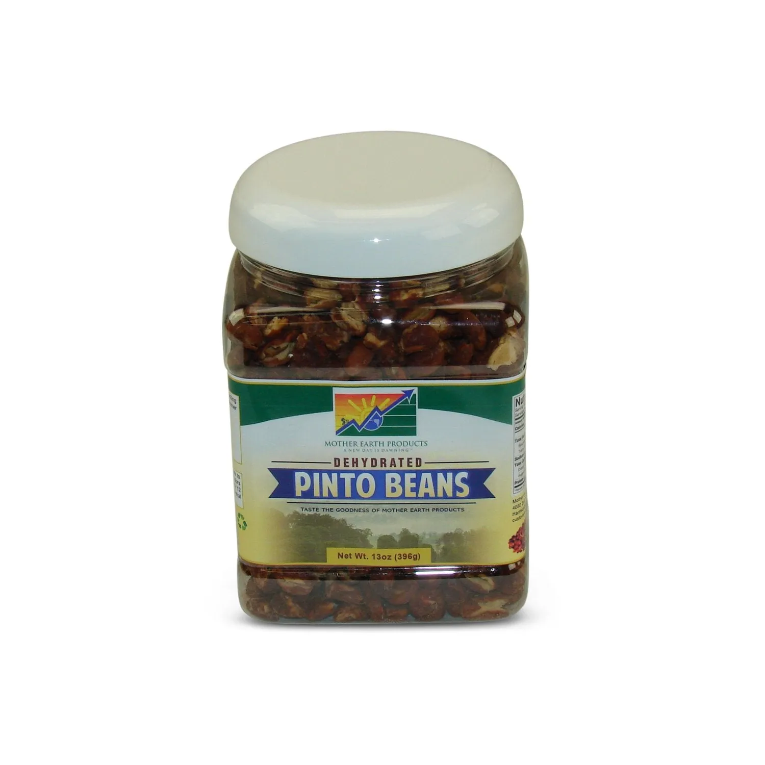 Mother Earth Products - Dehydrated Fast Cooking Pinto Beans - Quart Jar