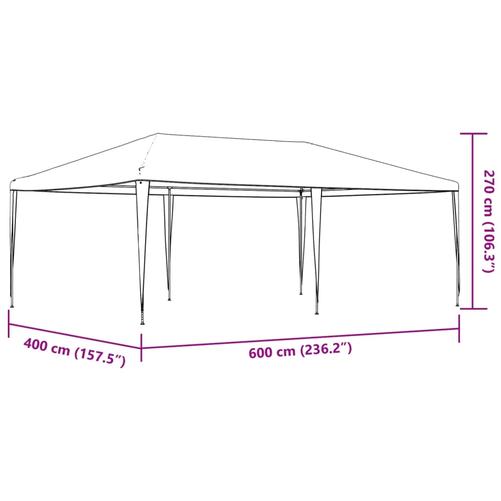 Party Tent 4x6 m Blue