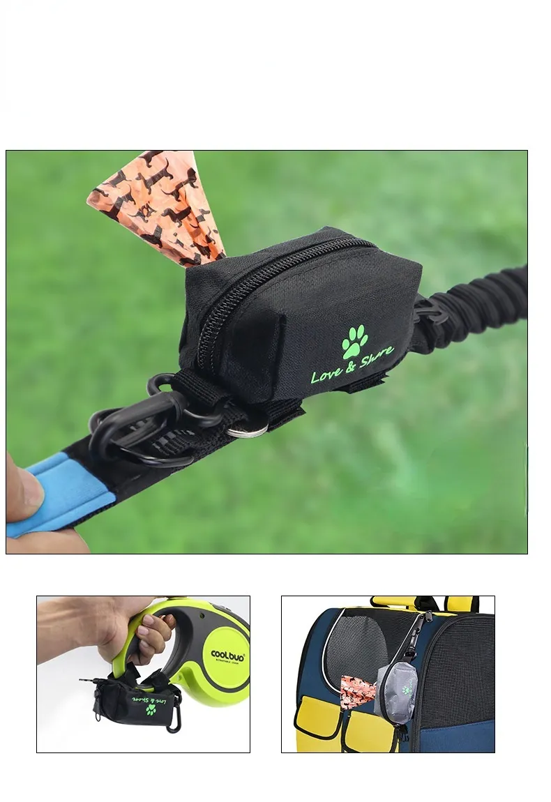 Pet Garbage Bag Dispenser Go out Snack Pack Dog Poo Bag