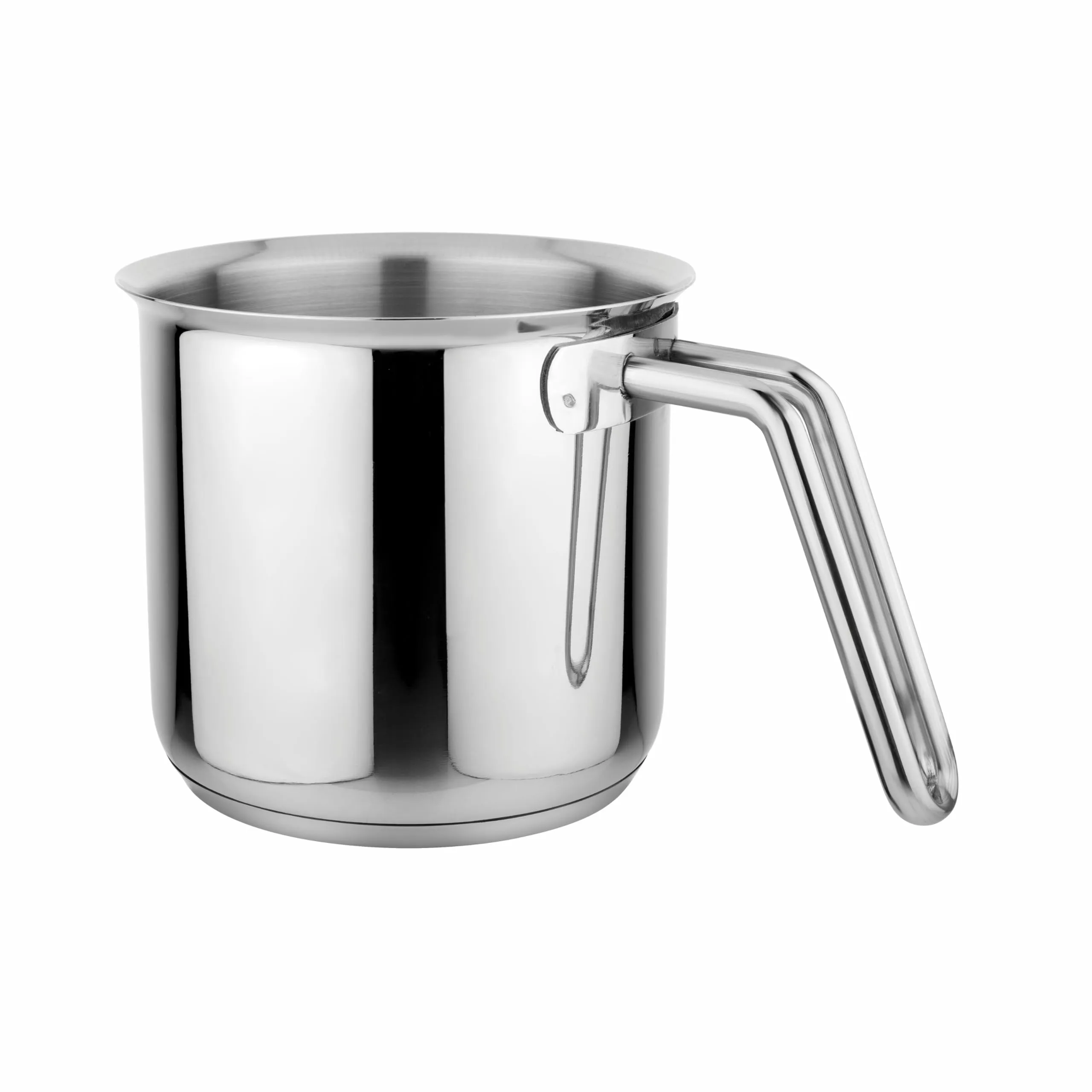 Prabha Stainless Steel Milk Pot 14cm - 1.8L Capacity, Induction & Gas Compatible, Efficient Milk Boiler for Home