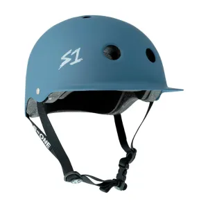 S1 Lifer Ocean Grey Matte Brim Helmet - Certified