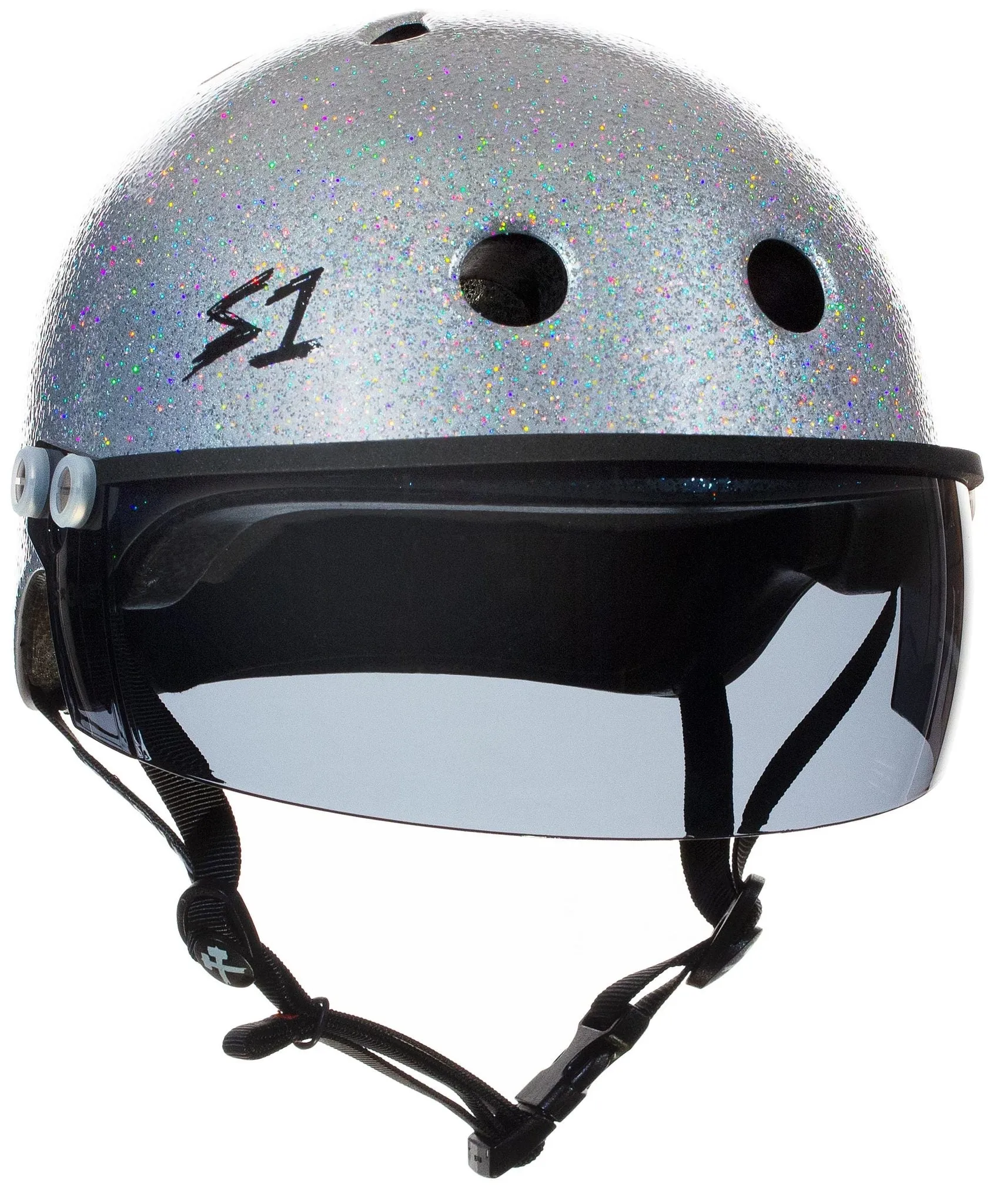 S1 Lifer Visor Gen 2 Helmet - Silver Gloss Glitter