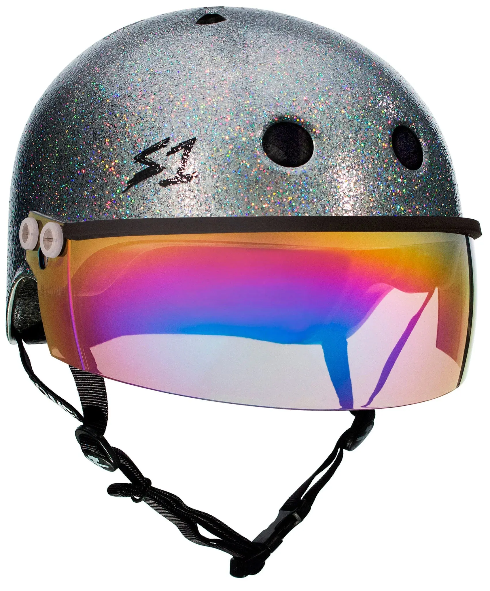 S1 Lifer Visor Gen 2 Helmet - Silver Gloss Glitter