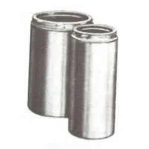 Selkirk 208012 Chimney Pipe, 10 in OD, 12 in L, Stainless Steel :EA: QUANTITY: 1