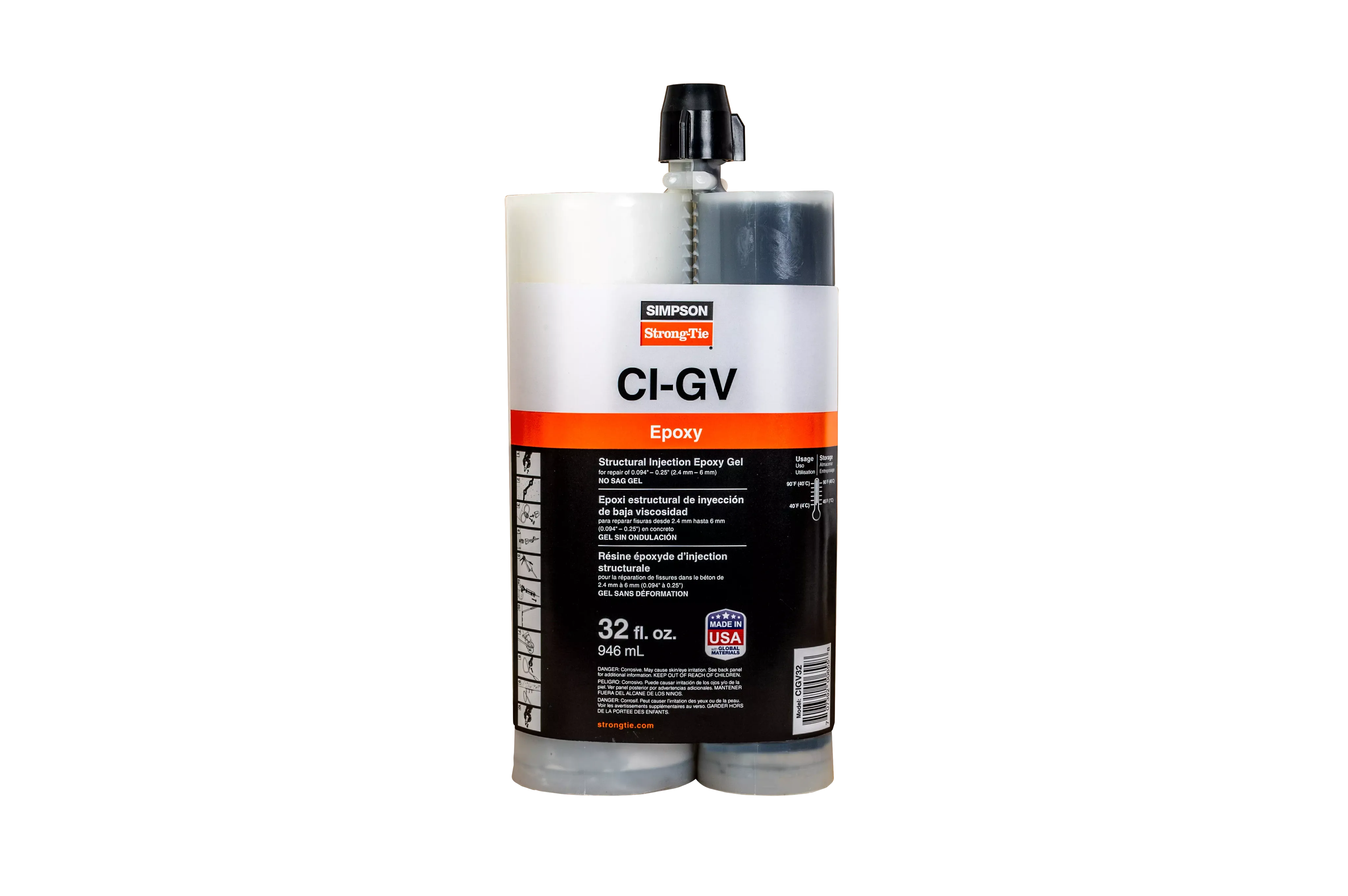 Simpson CIGV32 CI-GV Structural Injection Epoxy Gel (32 oz.)