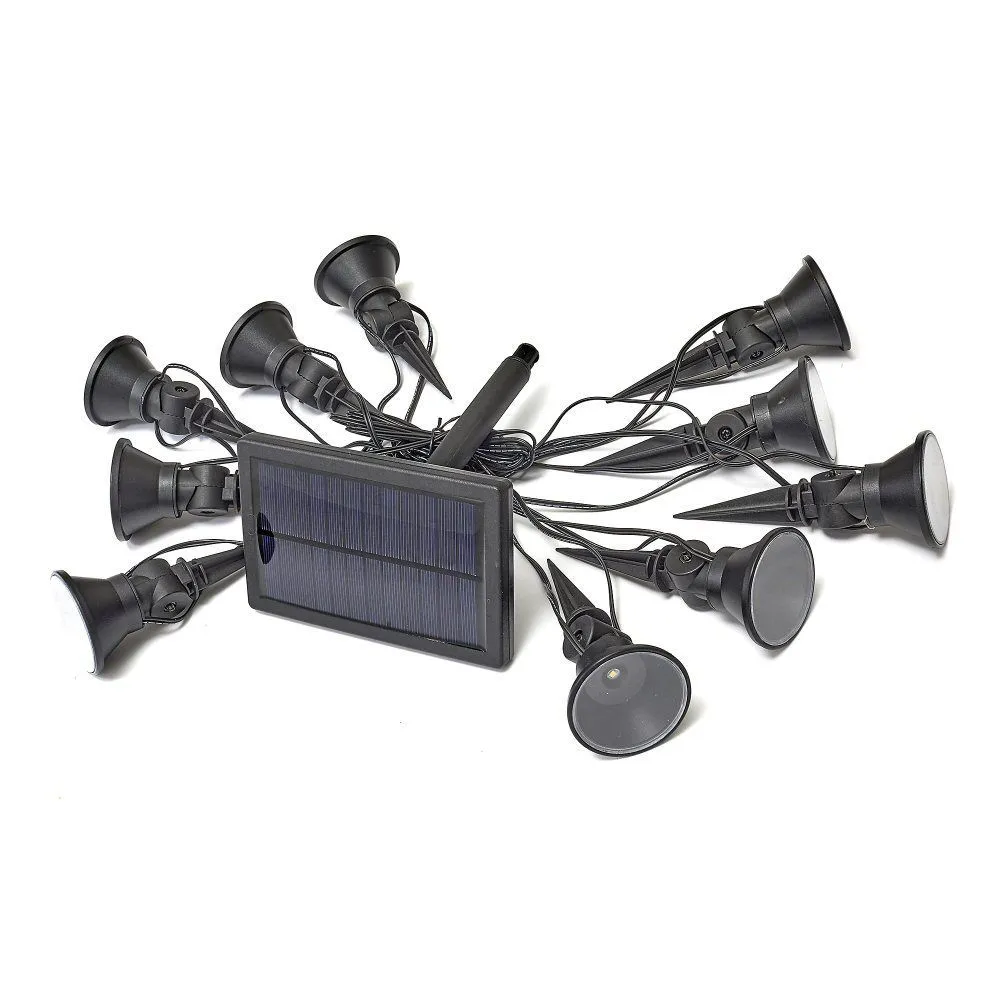 Smart Solar SuperBright MultiSpot Solar Stake Lights (Set of 10)