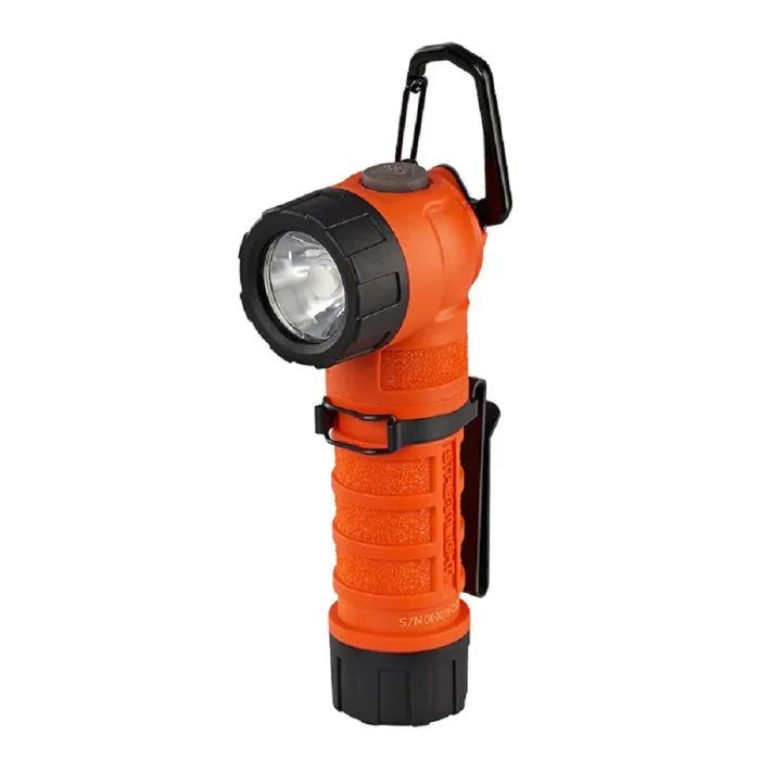 Streamlight PolyTac 90X 88832 Right Angle Light, Includes CR123A Lithium Batteries And Gear Keeper, Orange, 1 Each