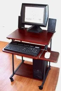 STS5806 24" Small Computer Desk with keyboard tray for small spaces