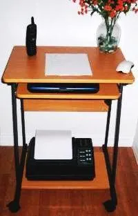 STS5806 24" Small Computer Desk with keyboard tray for small spaces