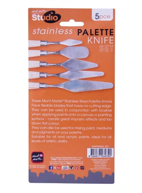 Studio Palette Knife Set Stainless