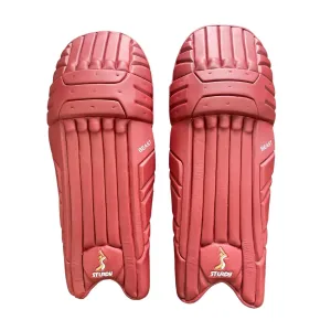 Sturdy Beast Coloured Batting Cricket Pads - Senior Maroon