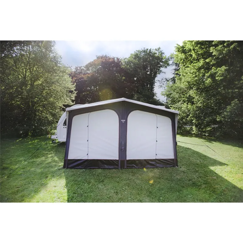 Vango Riviera Air Awning 390 Elements TC Package With Free Tall Annex Elements TC - Riviera, Caravan Awning Side Canopy and    CP225 - Breathable Fitted Carpet - Riviera 390