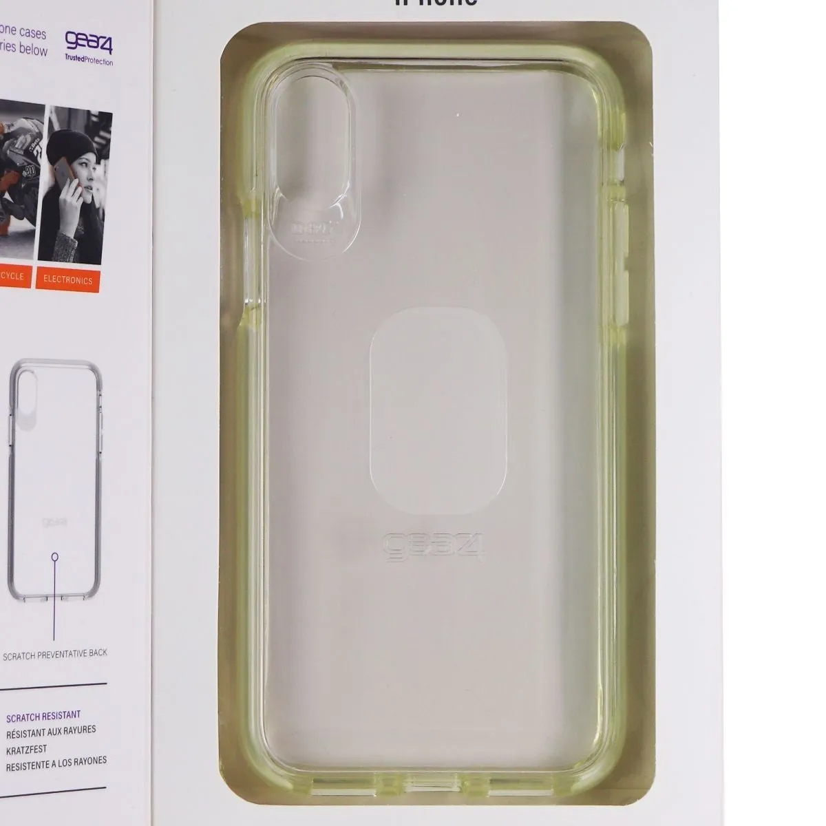 ZAGG Piccadilly Series Hybrid Case with D30 for Apple iPhone Xs/X - Clear/White